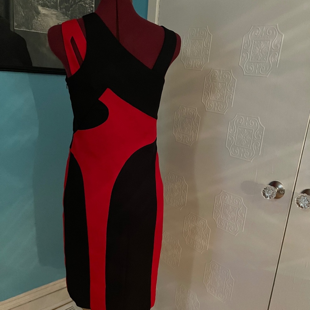 NWOT Stunning Black and Red Dress from Nue by Shani